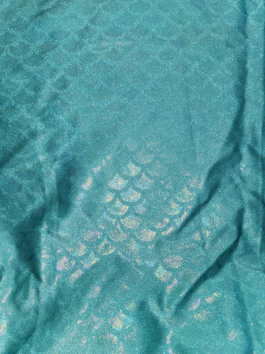 Teal Mermaid Tail Bag