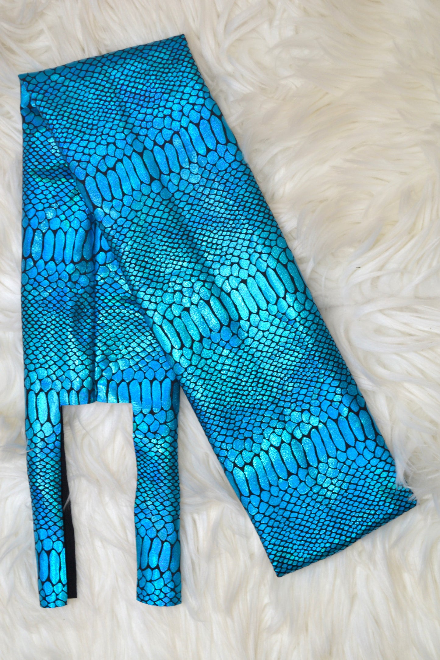 Teal Black Snake Tail Bag Iridescent