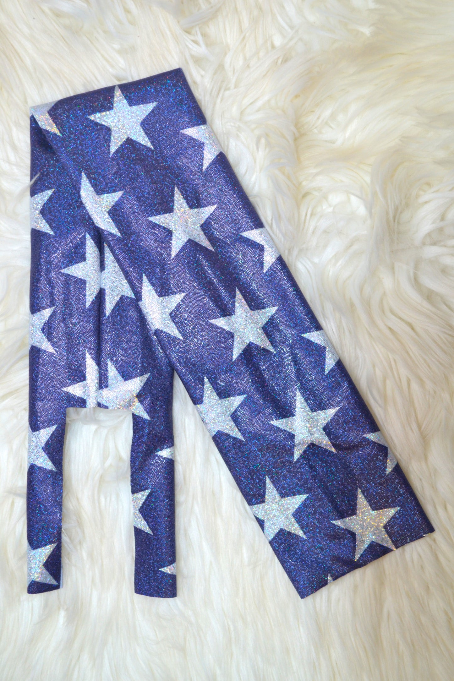 Navy Blue Stars Tail Bag Sparkle Shimmer