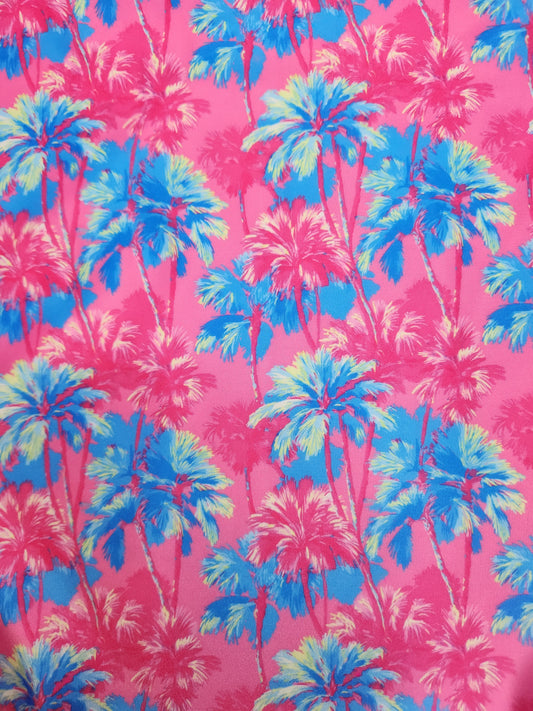 Pink Palm Trees Tail Bag