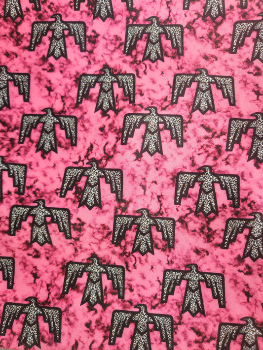 Pink Marble Thunderbird Tail Bag