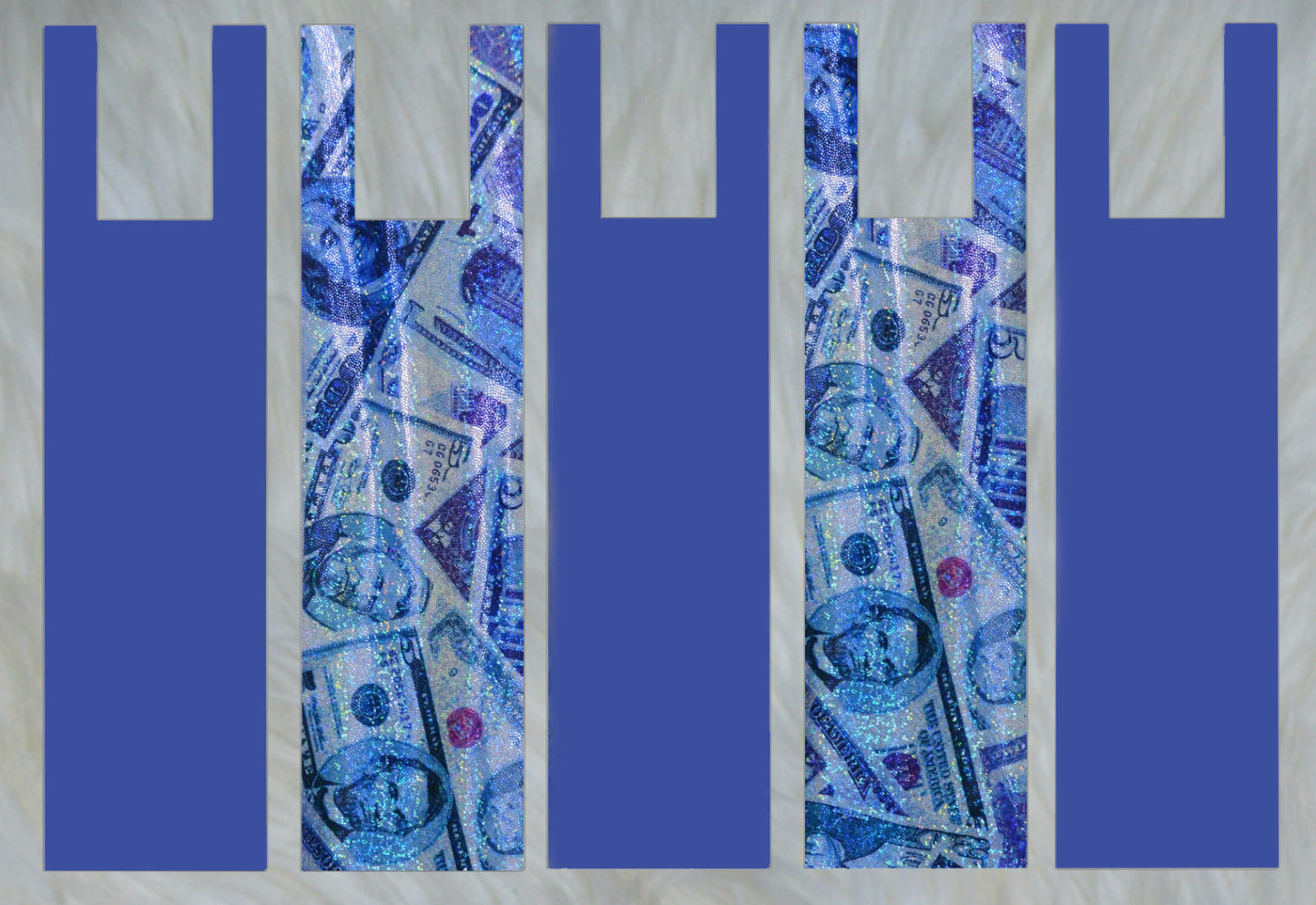 Blue Money X Solid Royal Blue Mane Bags Set of 5