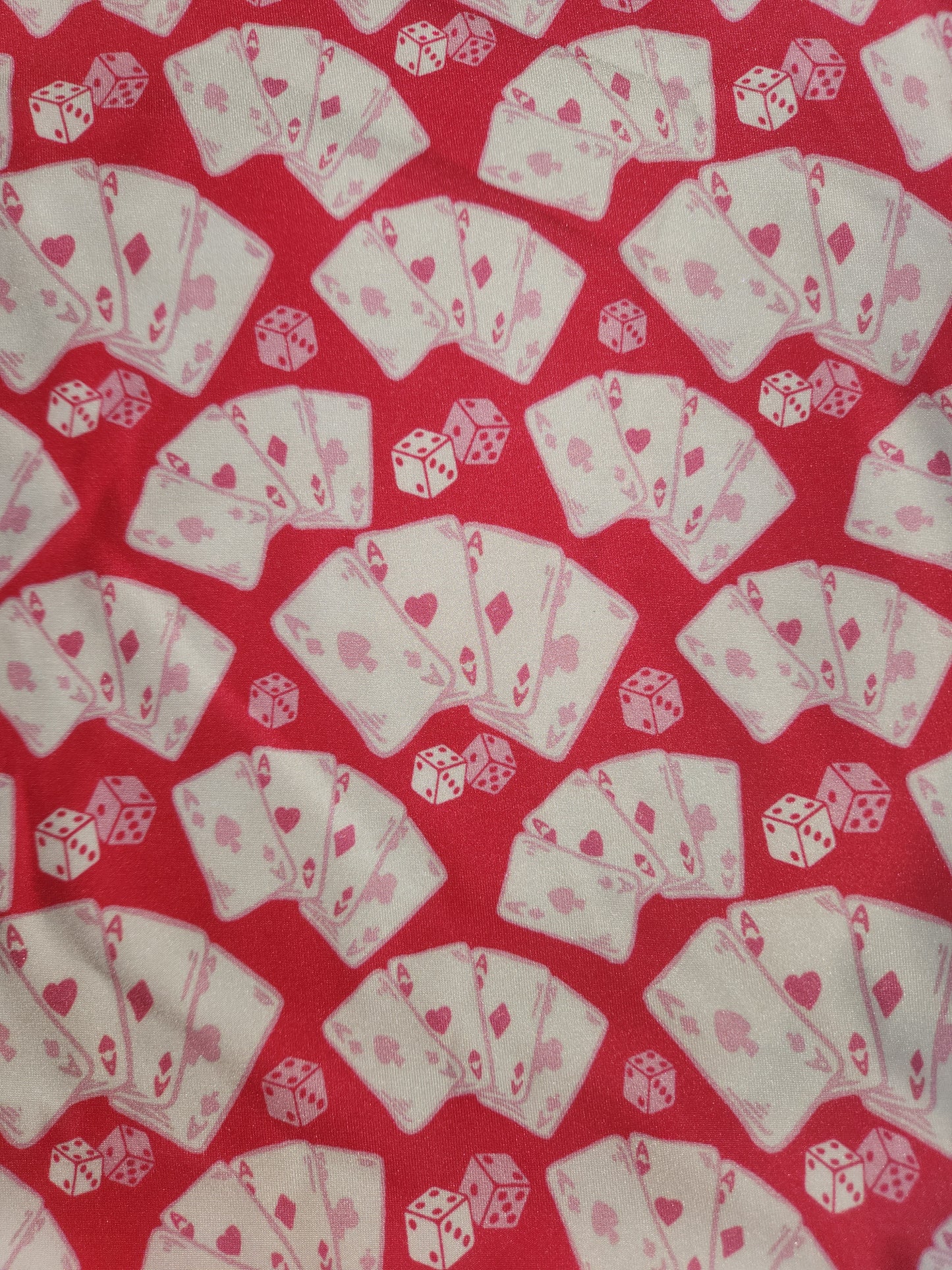 Playing Cards Pink Tail Bag