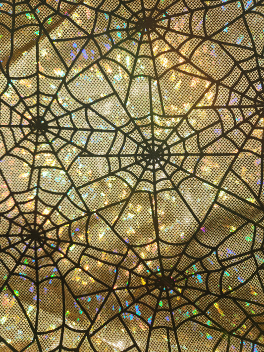 Gold Spiderweb Tail Bag Holographic