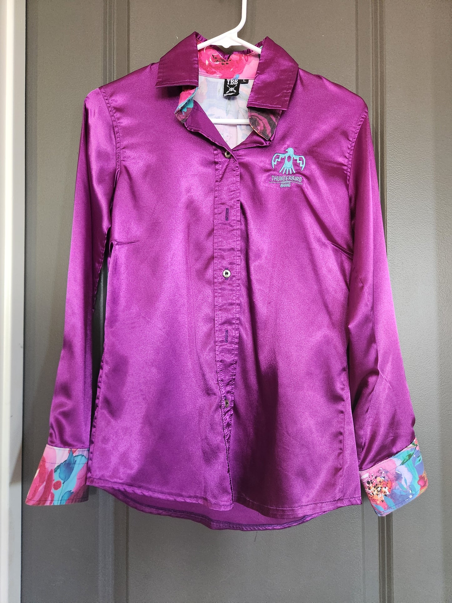 Thunderbird Rodeo Shirt
Purple Floral Size Large