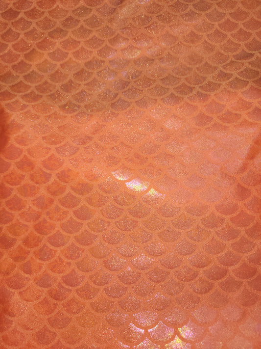 Orange Mermaid Tail Bag