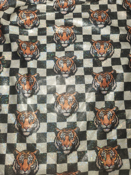Tiger Checker Tail Bag Holographic