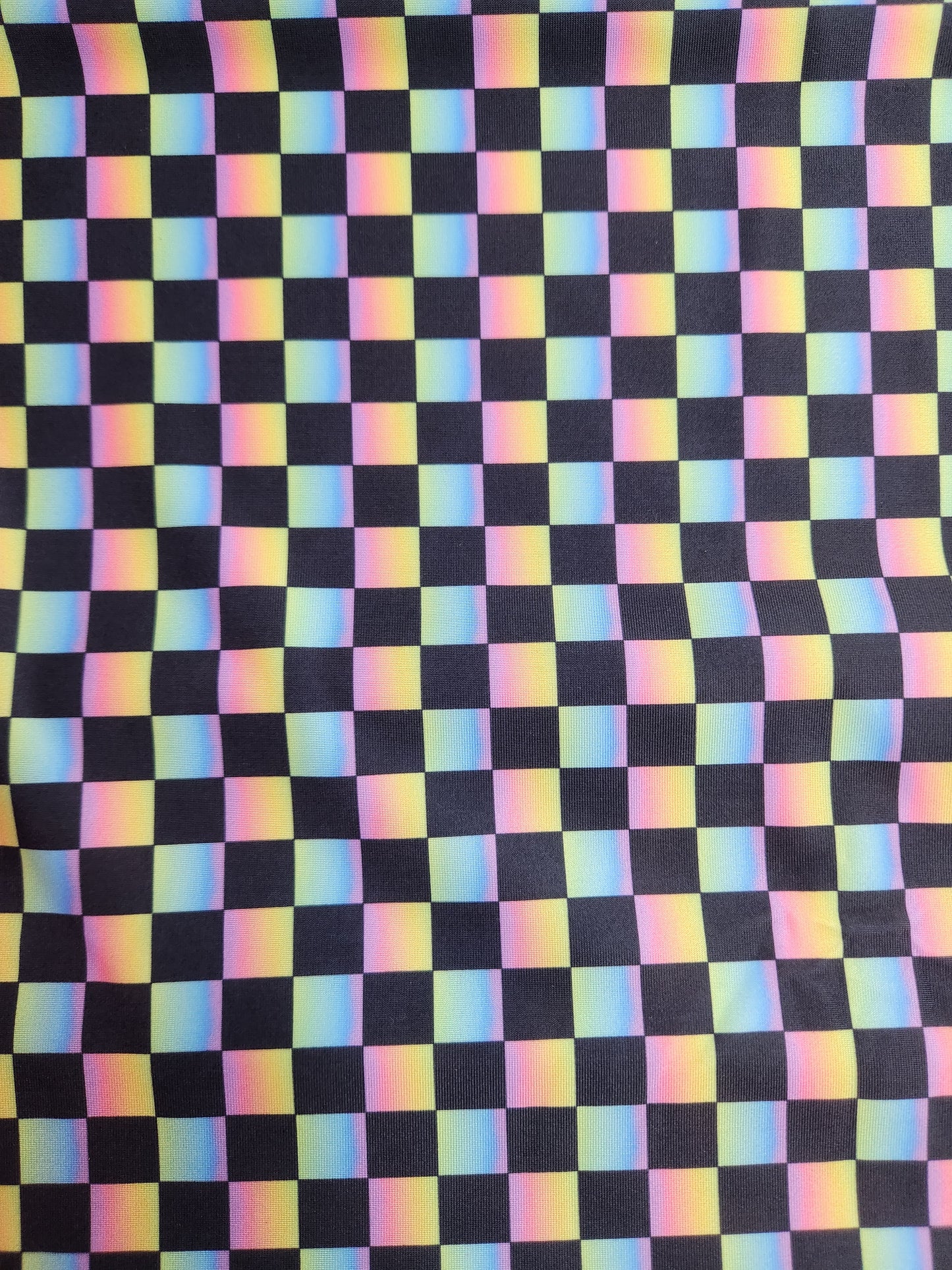 Rainbow Checker Tail Bag