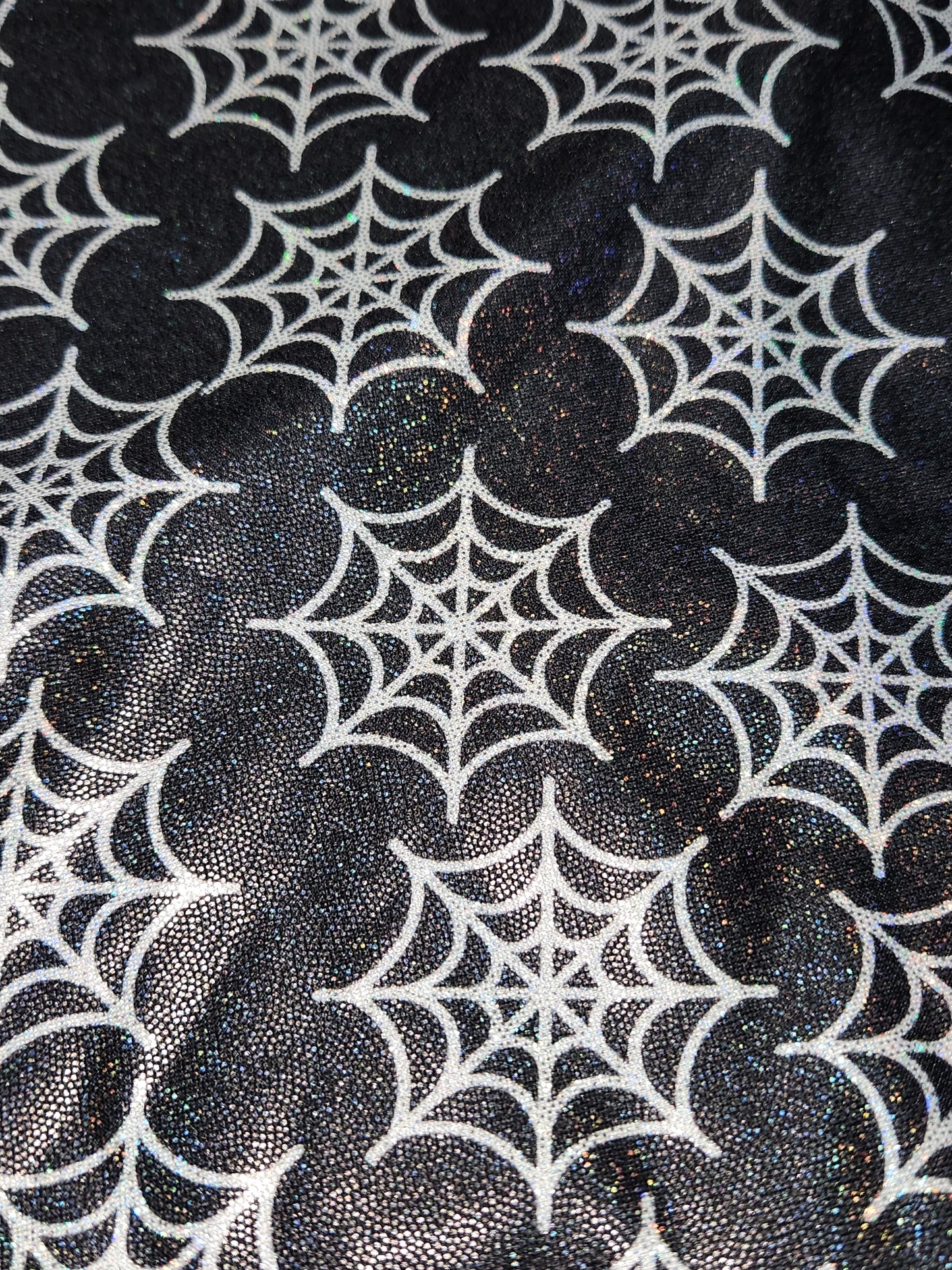 Black Spiderweb Holographic Tail Bag