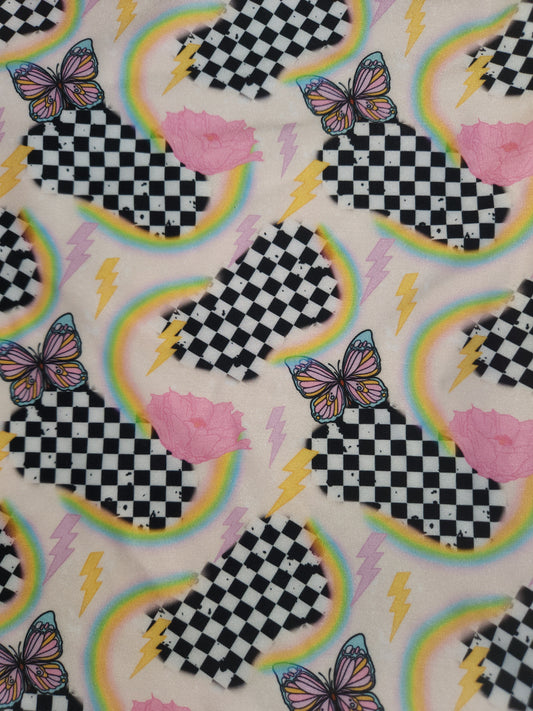 Butterfly Checker Tail Bag
