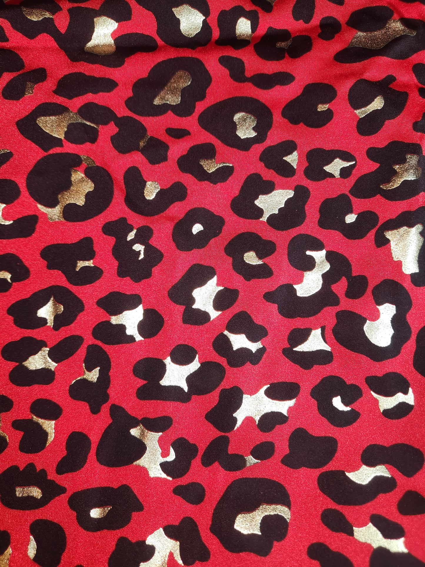 Red Gold Cheetah Tail Bag