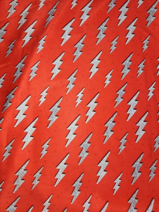 Red Lightning Bolts Tail Bag