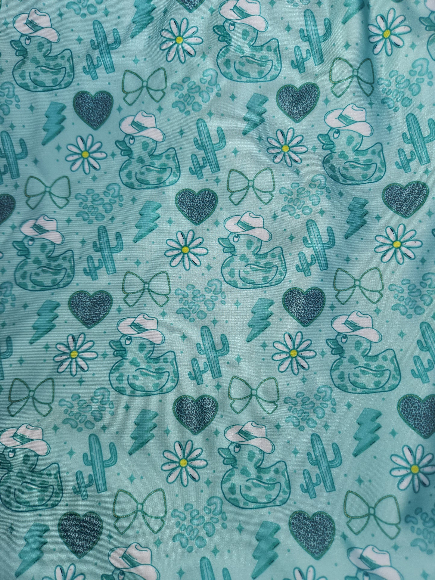 Teal Howdy Ducks Tail Bag