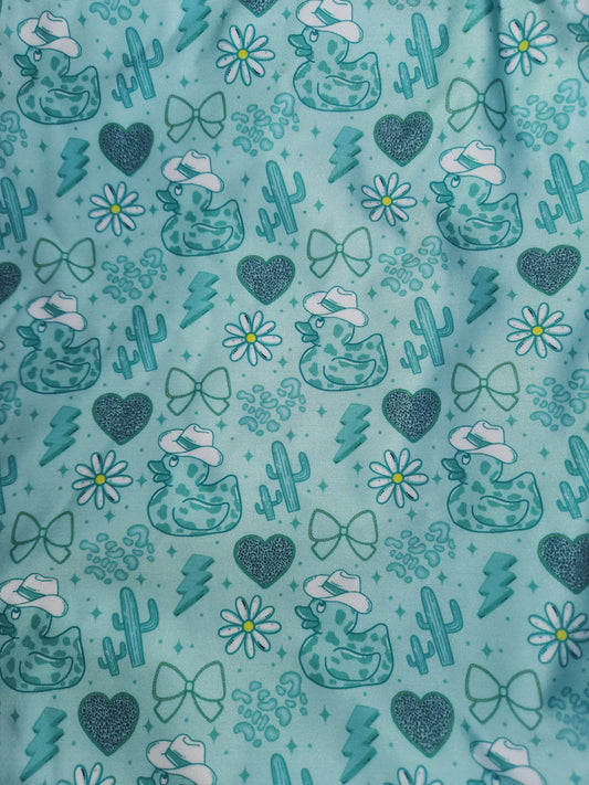 Teal Howdy Ducks Tail Bag