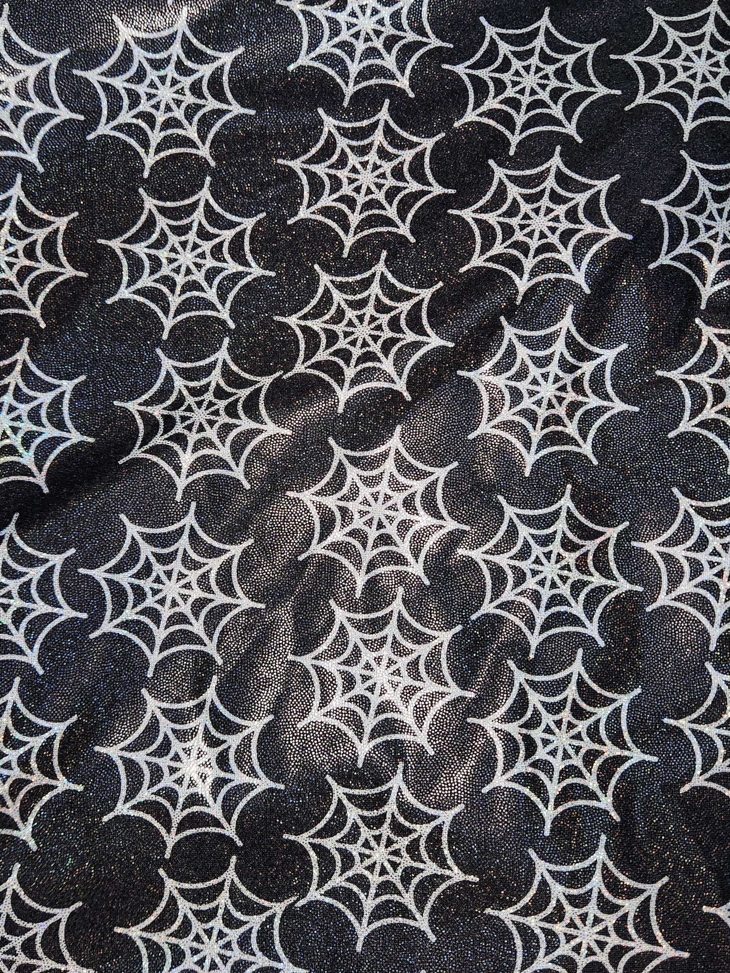 Black Spiderweb Holographic Tail Bag