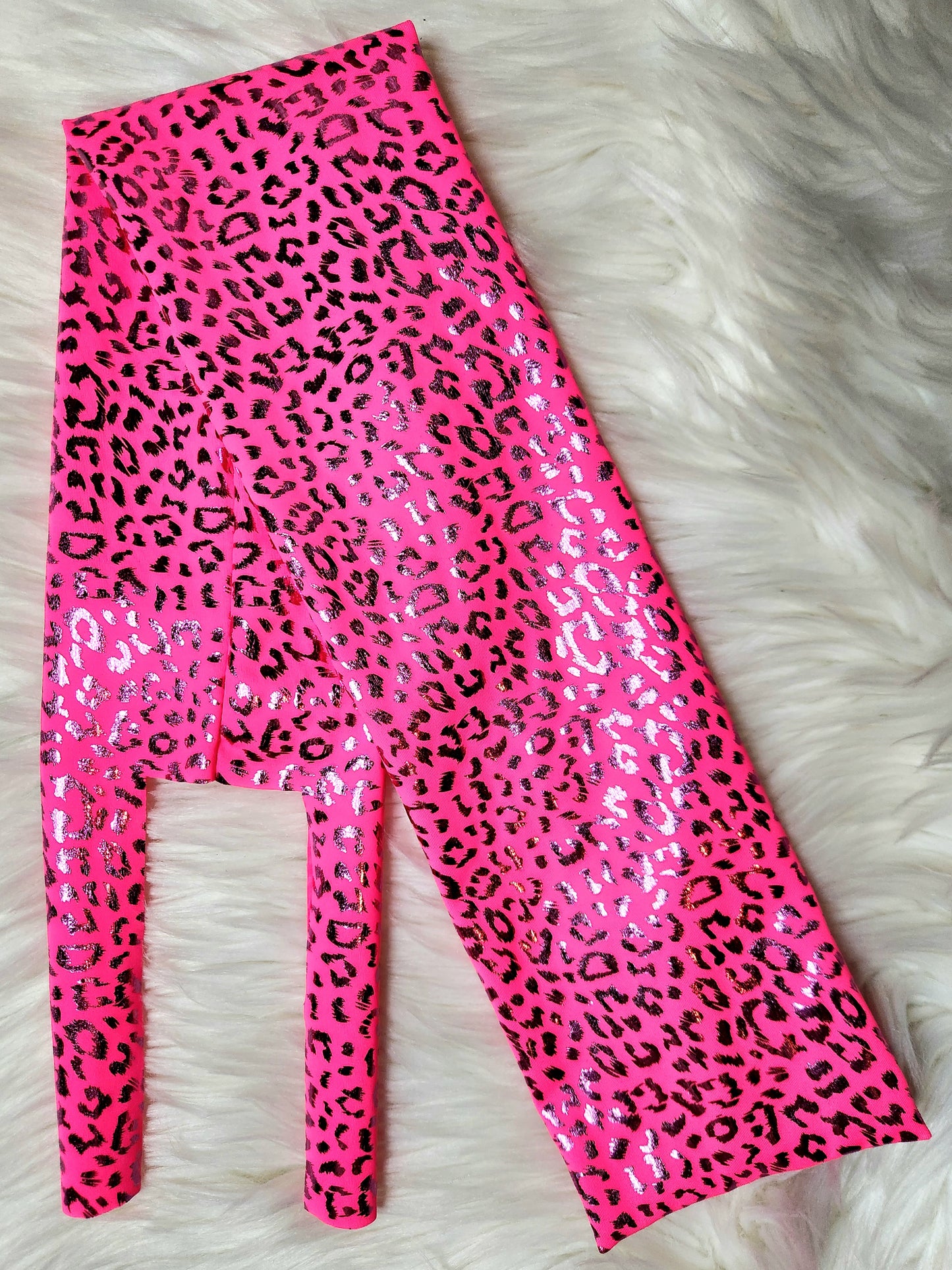 Neon Pink Cheetah Tail Bag