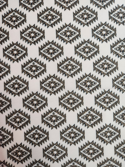 Beige Aztec Tail Bag