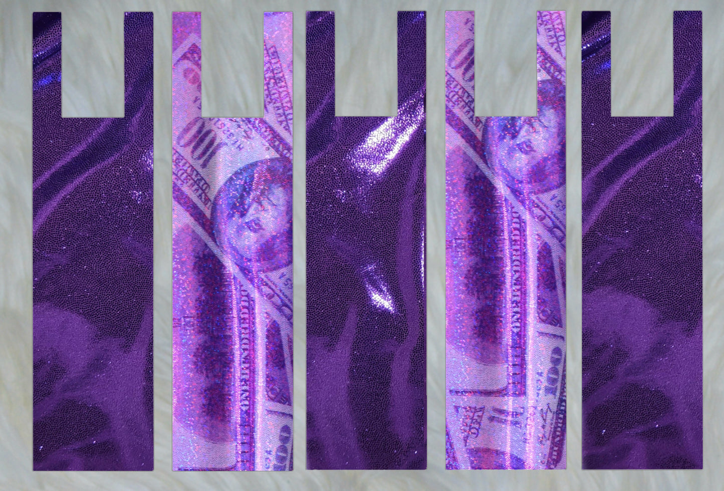 Purple Money X Purple Shimmer Mane Bags Set of 5