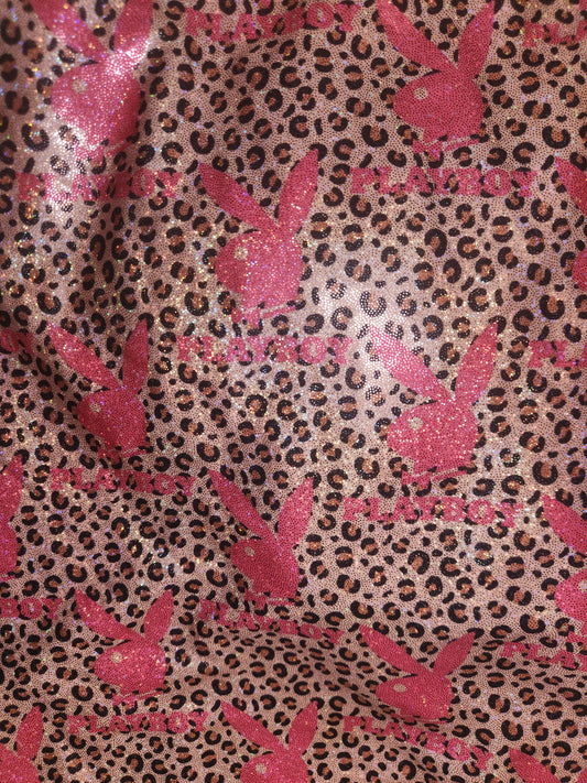 Pink Bunny Cheetah Tail Bag Holographic