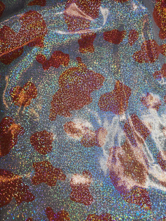 Orange Cow Tail Bag Holographic